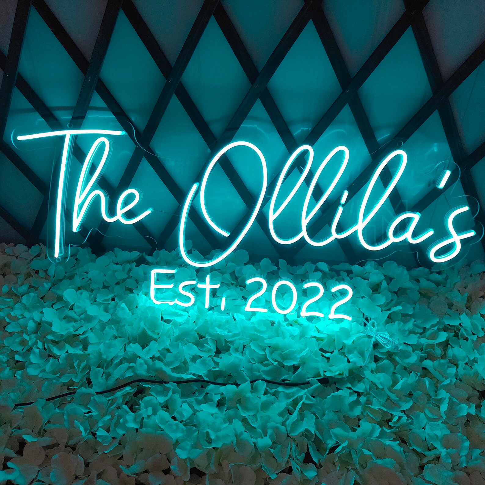 Neon Wedding Sign Custom Wedding Decor Neon Light Wall Decor Etsy