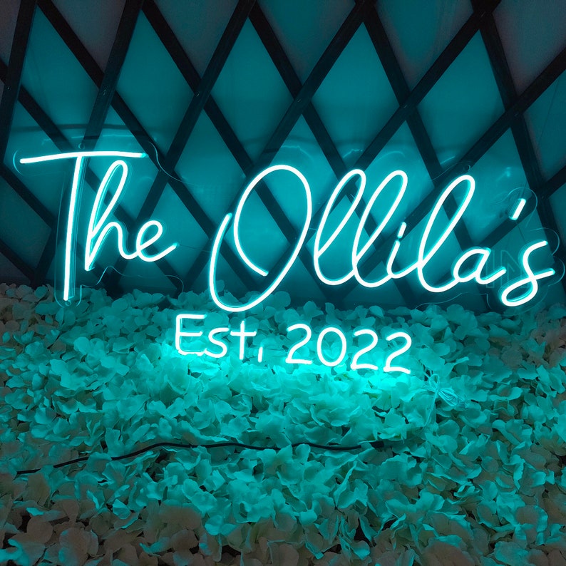 Custom Neon Sign Wedding Decor Neon Sign Wedding Wall Decor Etsy