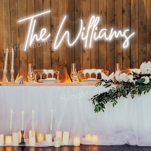 Custom Neon Name Sign Wall Decor, Battery Operated Led Signs Wedding Decor, Neon Sign Custom, Wedding Welcome Sign, Personalized Gifts