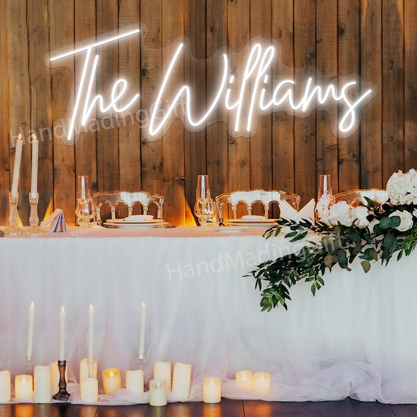 Custom Neon Name Sign Wall Decor, Battery Operated Led Signs Wedding Decor, Neon Sign Custom, Wedding Welcome Sign, Personalized Gifts