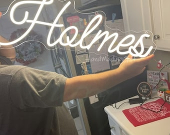Custom LED Neon Name Sign: Personalized Bedroom Decor