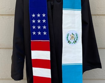 USA/Guatemala Graduation Sash/Stole