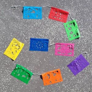 Pancarta de Papel Picado pequeña / Guirnalda de Papel Picado de plástico para todas las ocasiones