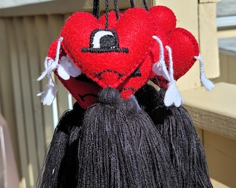 Hand Embroidered Un Verano Sin Ti Bad Bunny Tassel | Handmade Mexican Pom Pom Ornament | Yarn Purse Tassel