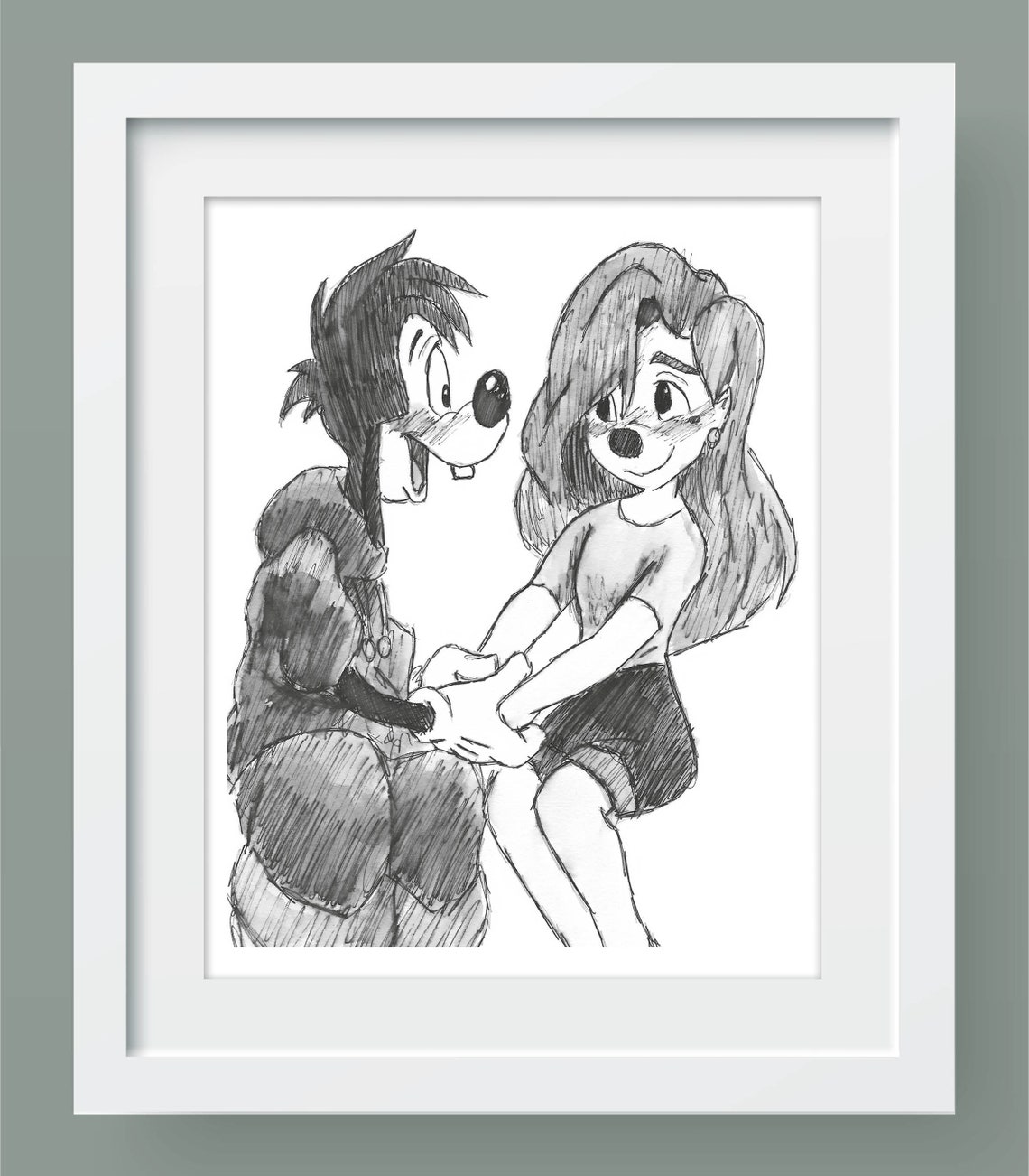 Max & Roxanne Inspired Hand Drawn Print A4 - Etsy
