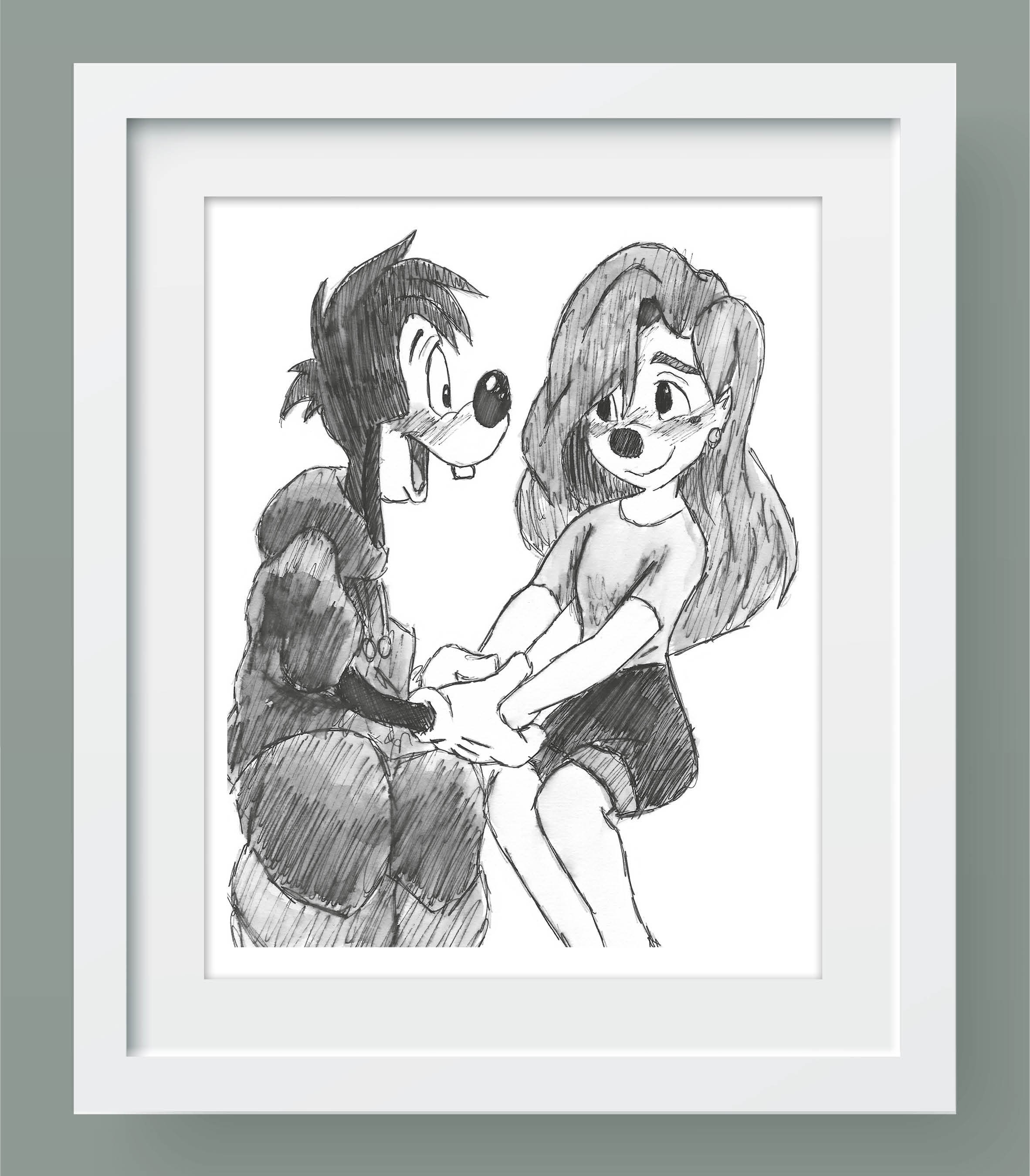 Max & Roxanne Inspired Hand Drawn Print A4 - Etsy