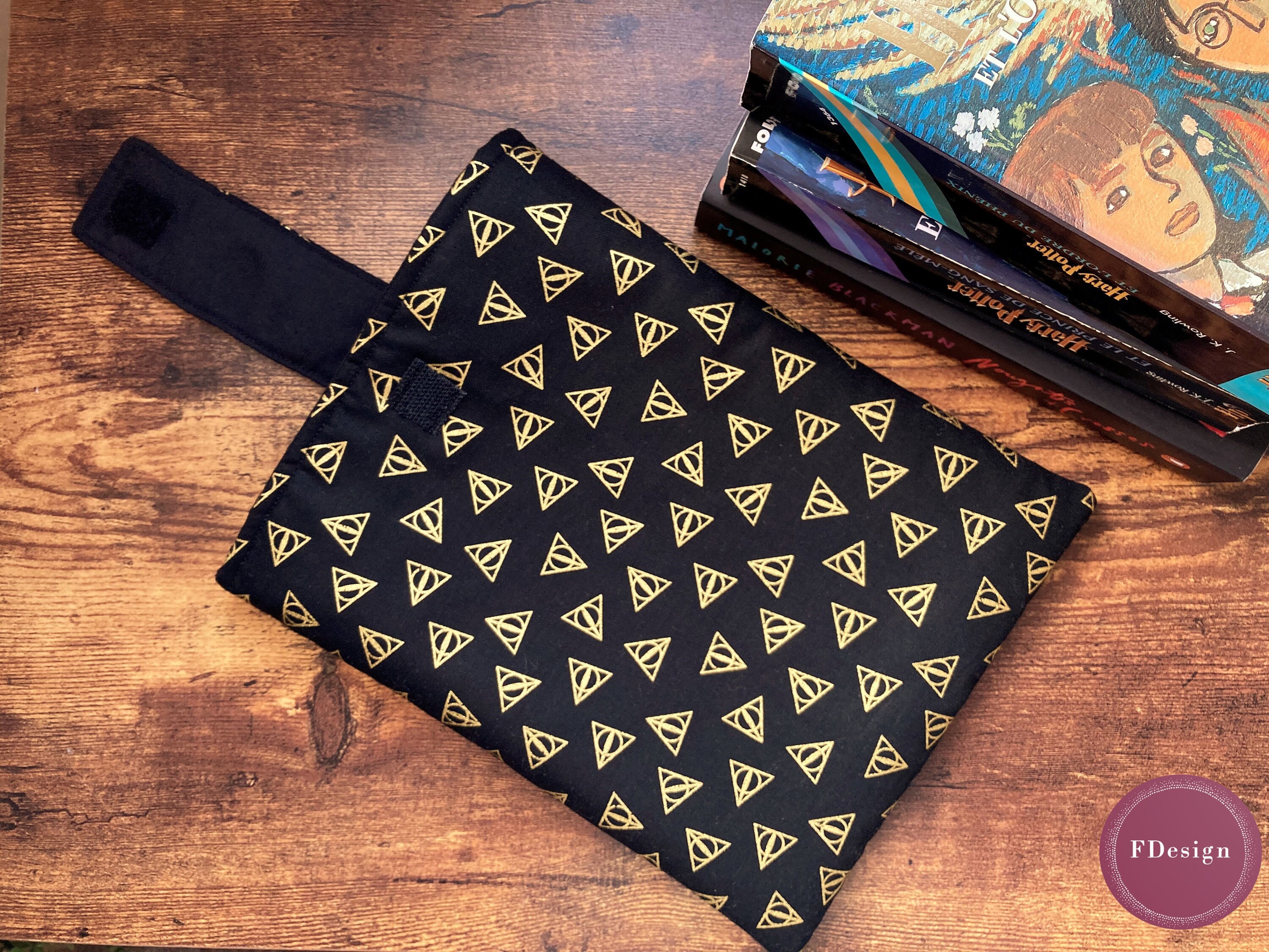 Book Sleeve Harry Potter Deathly Hallows Book Sleeve Etsy