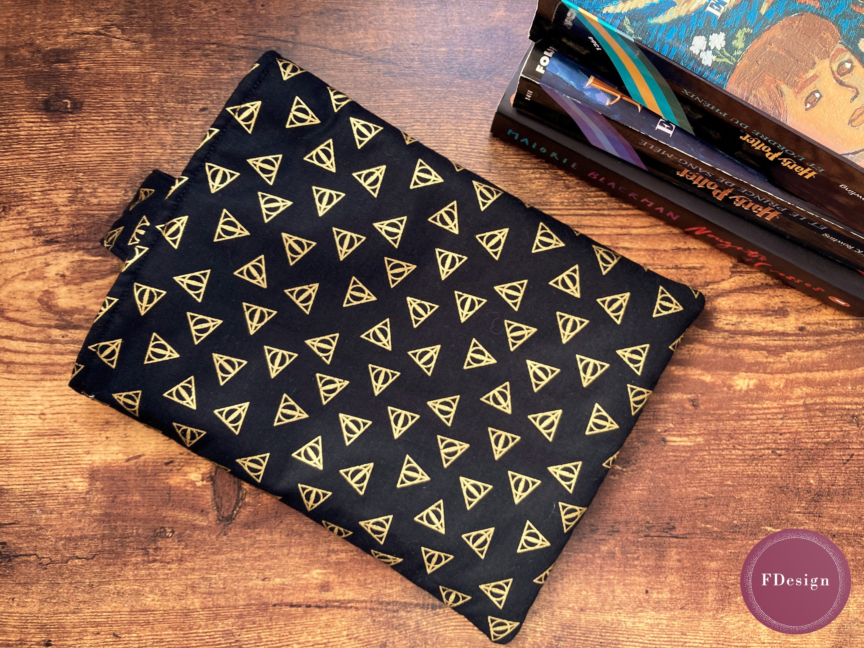 Book Sleeve Harry Potter Deathly Hallows Book Sleeve Etsy