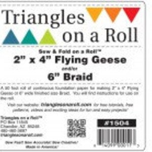 Triangles on a Roll Flying Geese or Half Square Triangles
