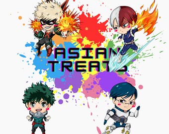 Printable Chibi of My Hero Academia girls / Mha Printable | Etsy