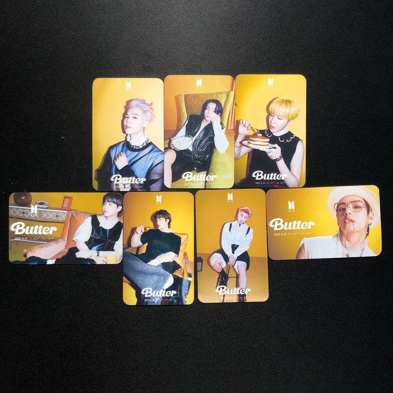 BTS Butter Photo Cards / Bts Butter / Bts Photocards / Kpop Etsy