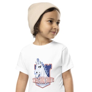 Ipswich Town Toddler Fan Tractor Boys Short Sleeve Tee | Suffolk Punch Design for Portman Road Faithful | Super Blue Toddler Boys & Girls