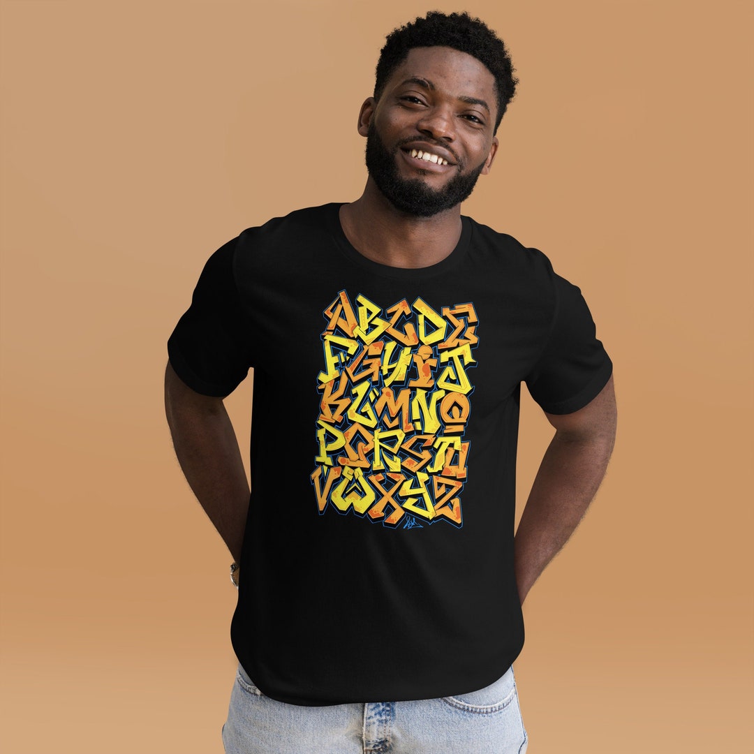 Graffiti Letter Cotton T-Shirt
