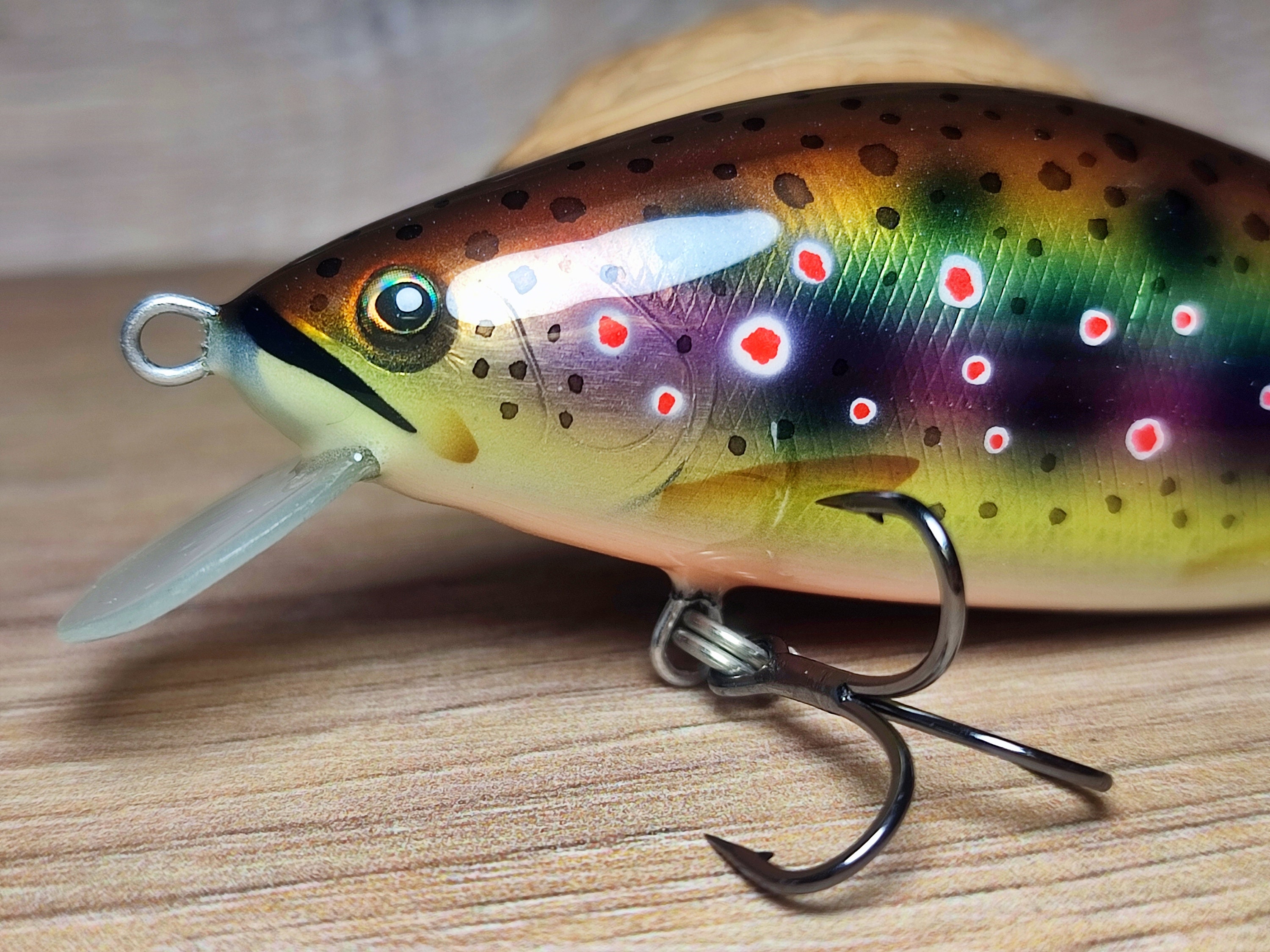 Spasm Digger5 Handmade Fishing Lure Gray Trout 5cm (2inc) 