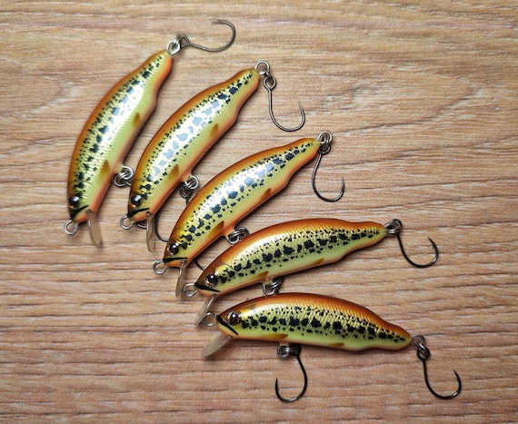Veles Handcrafted Lure 40mm-2,8gr Sinking. Trout Fishing Lure 