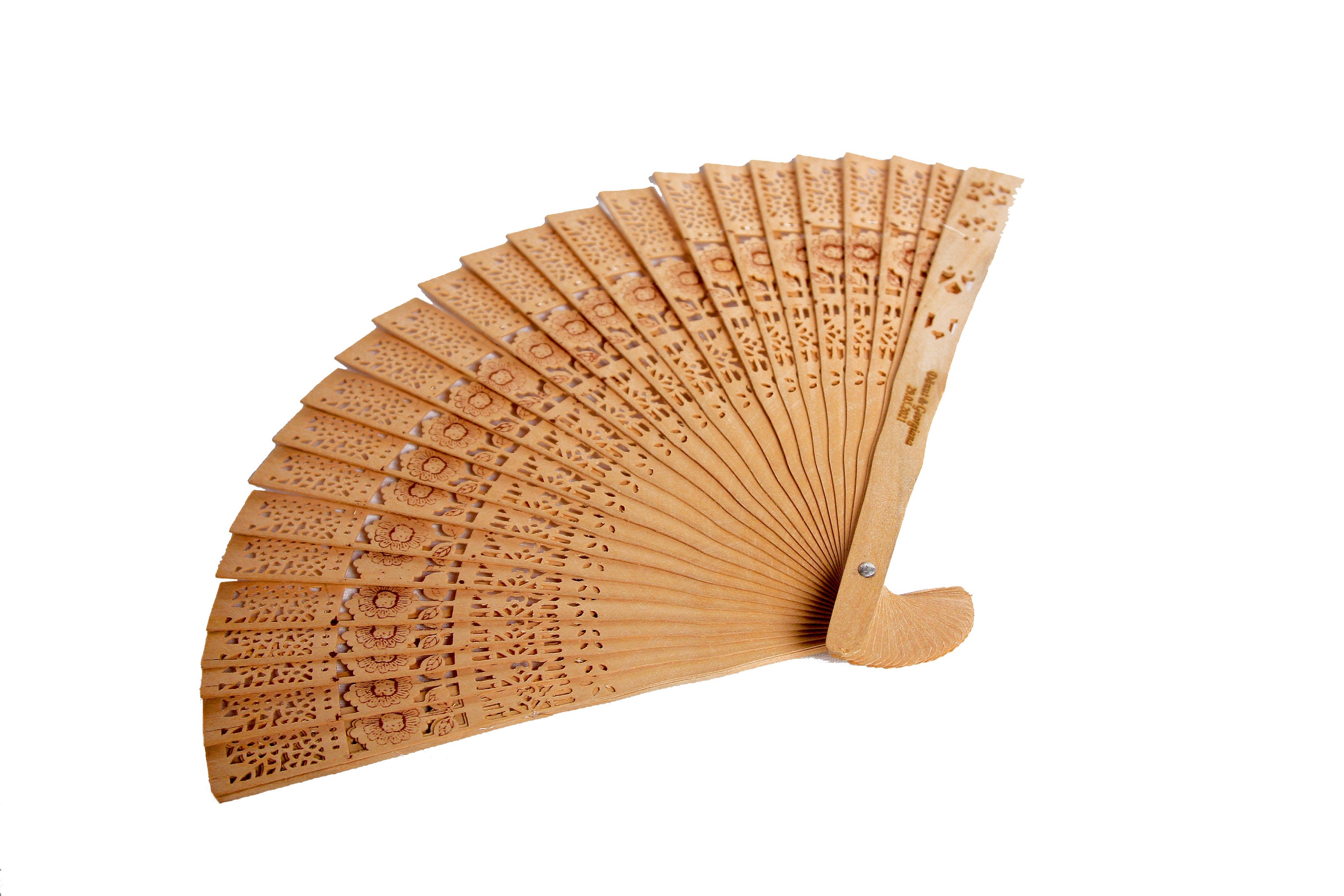 Engraved Sandalwood Hand Fan for WeddingPersonalized Wooden Etsy