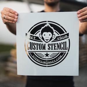 Custom Stencils - Create your personalized stencil - Photo to stencil - Reusable stencil - Logo stencil