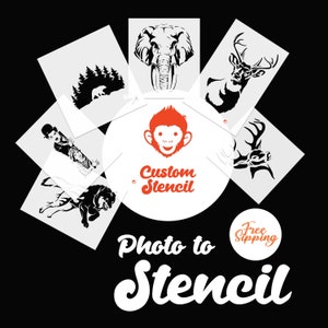 Custom Stencils - Create Your Own Stencil - Photo to Stencil - Reusable Stencil - Letter Stencils - Commercial Stencils
