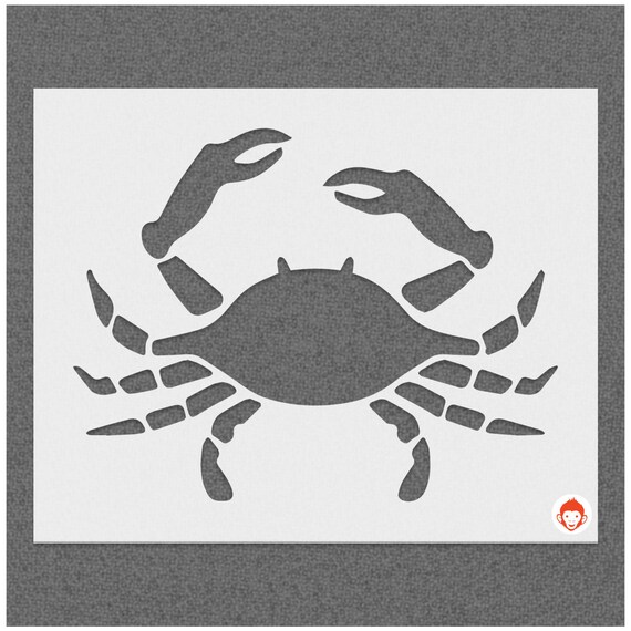 Crab Stencil Wall Stencil Wall Décor Plastic Reusable - Etsy
