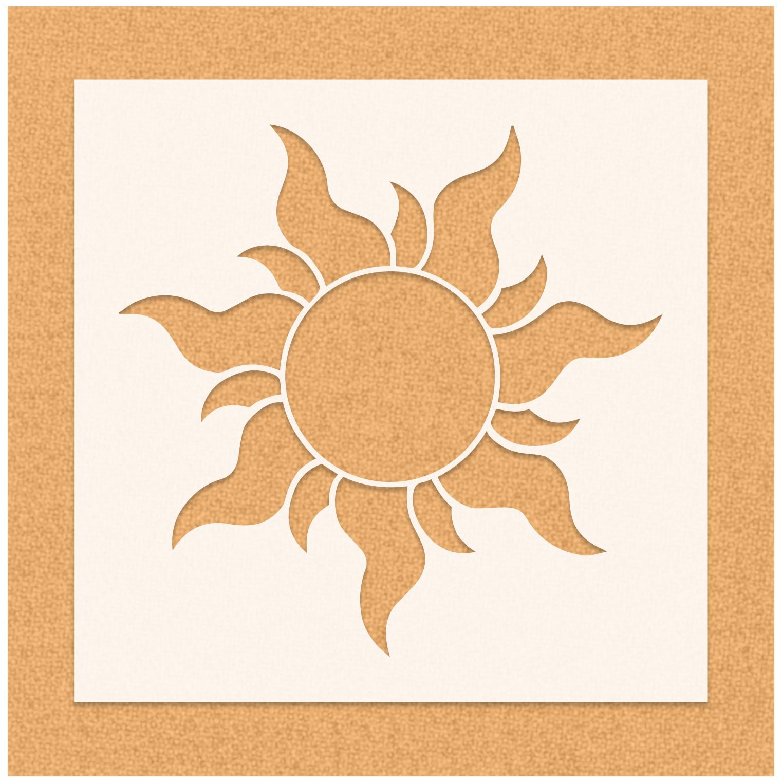 Tangled Rapunzel Sun Stencil Reusable Durable and Flexible Etsy UK
