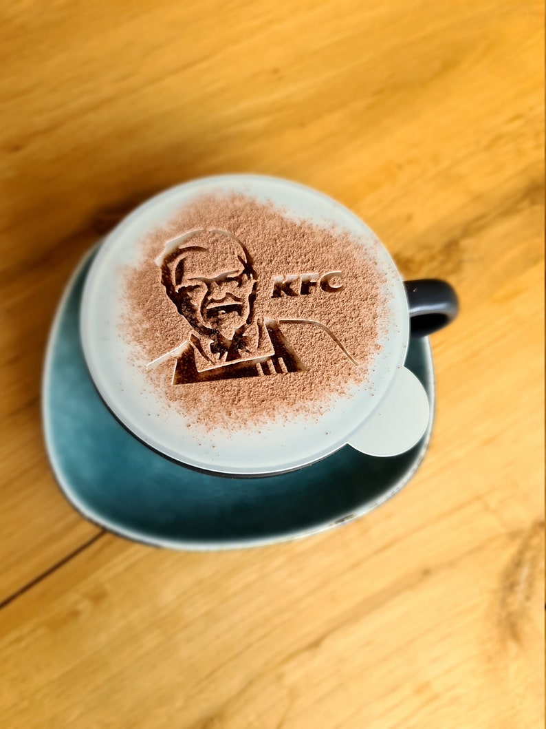 Custom Coffee Stencils Create Your Own Coffee Art Photo to Etsy