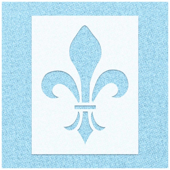Fleur De Lis Stencil Stencils for Painting Customs Paint | Etsy