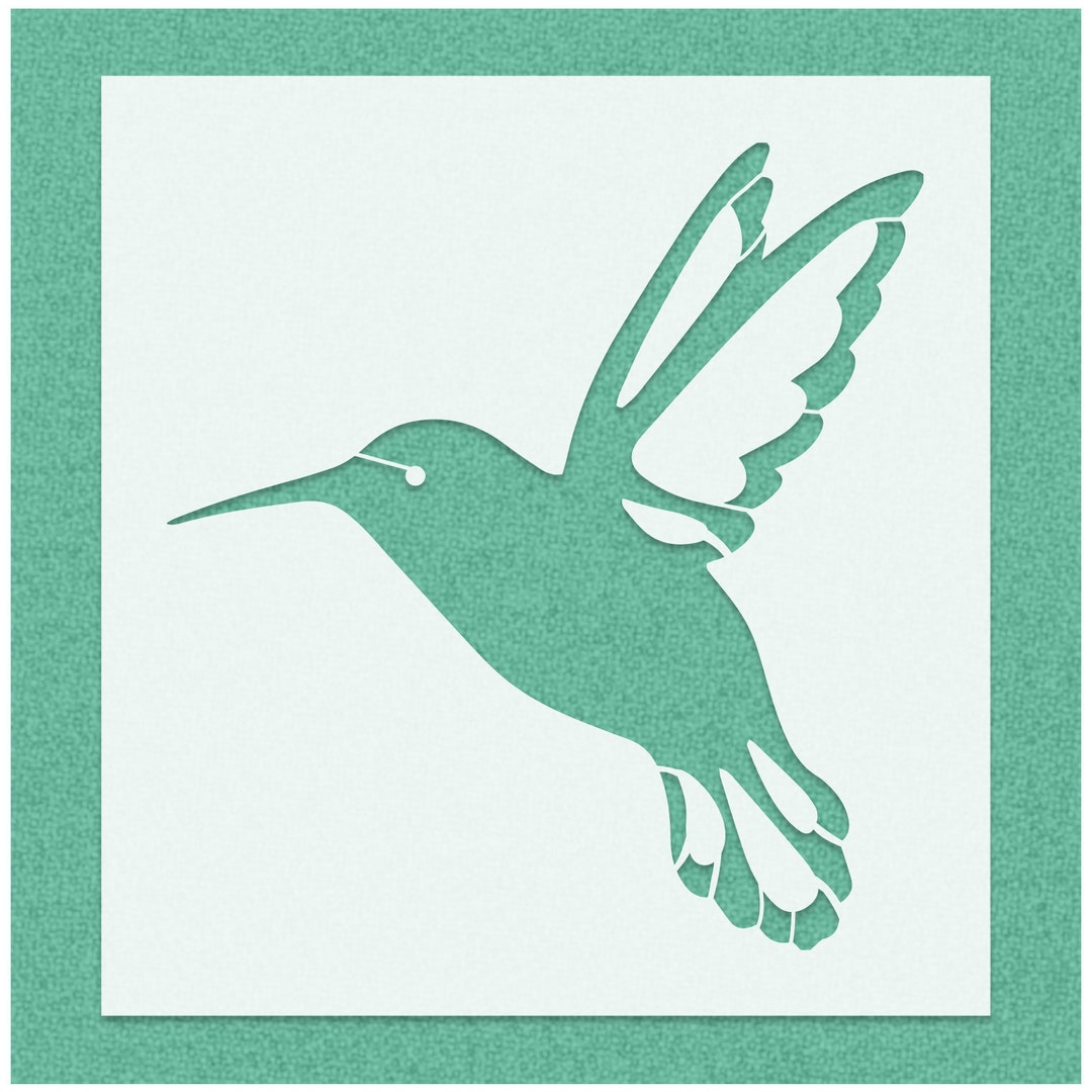 Hummingbird Stencil - Humming Bird Stencils - Hummingbird Art - Wall ...