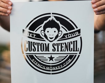 Custom Stencils - Create your personalized stencil - Photo to stencil - Reusable stencil - Logo stencil