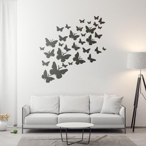 Butterfly Stencil Pattern - Kaleidoscope Butterflies Stencil - Small to Large Butterfly Stencil - Monarch Silhouette - Reusable Stencil
