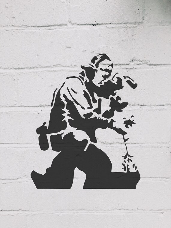  Wild Life Banksy Stencil - Plantillas Banksy, lienzo Banksy,  plantilla Banksy, graffiti Banksy, plantilla de graffiti : Todo lo demás