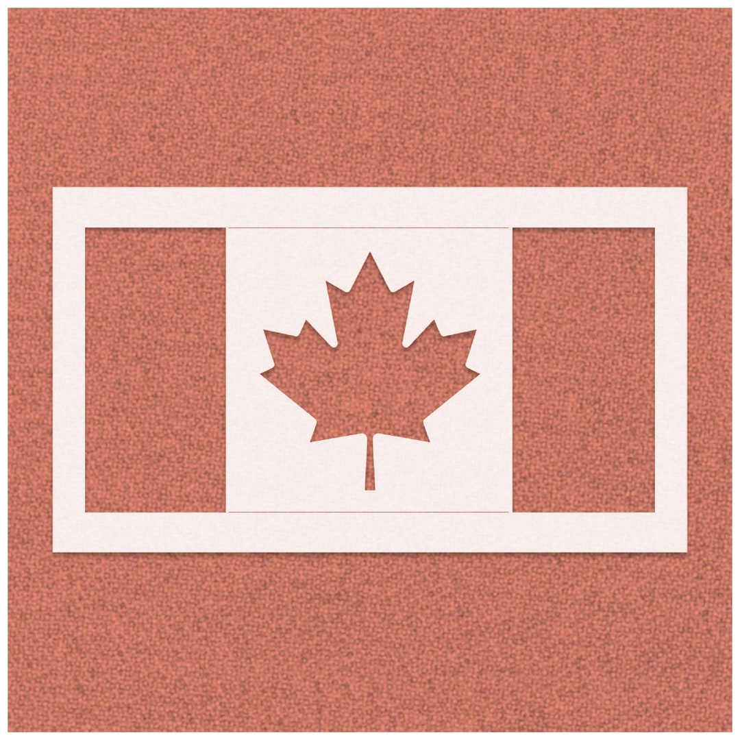Flag of Canada Stencils Canadian Flag Stencil Maple Leaf Stencil