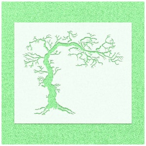 Without Leaf Tree Stencil | No Leaf Tree Stencil | Tree Stencils Pattern | Tree Stencil for Painting | Reusable Plant Stencil | Wall Stencil