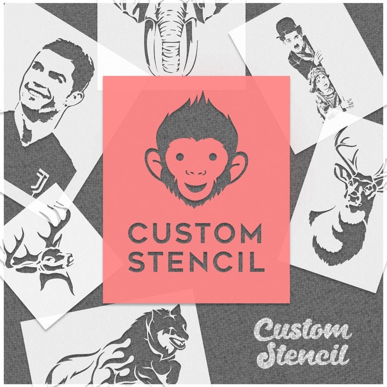 Custom Stencils Create Your Own Stencil Photo to Stencil Etsy