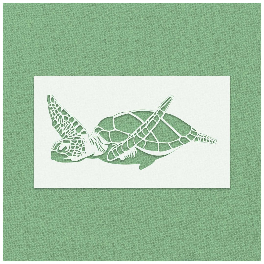 Sea Turtle Stencils Template Ocean Stencils Design Reusable Stencils