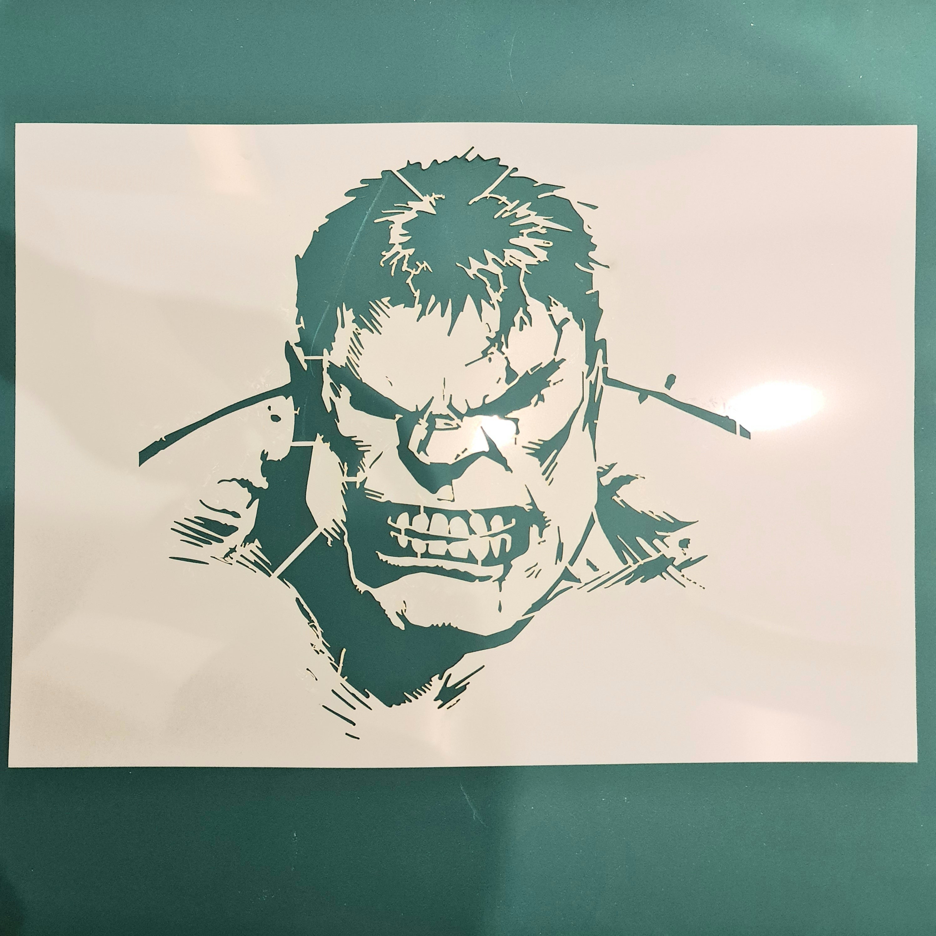  1- 5.5x5.5 inch Custom Cut Stencil, (VE-17) Hulk Arts and  Crafts Scrapbooking Painting on The Wall Wood Glass : Arts, Crafts & Sewing