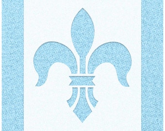 Fleur De Lis Stencil, French Stencils for Painting, Custom Spray Paint Airbrush Template for Rustic Home Decor