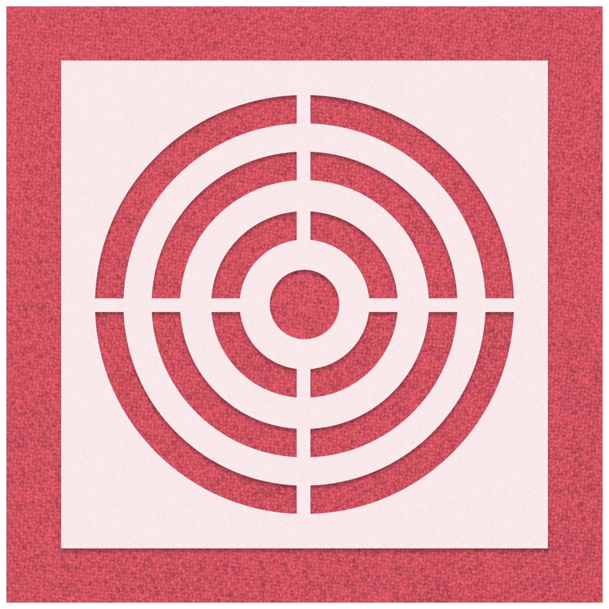 Bullseye Stencil Bullseye Target Stencil Reusable Decor Etsy Canada
