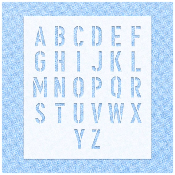 Letter Stencil Pattern | Alphabet Stencils | Letter Stencils for Spray  Painting | Vintage Style Lettering Stencils | Reusable Stencils