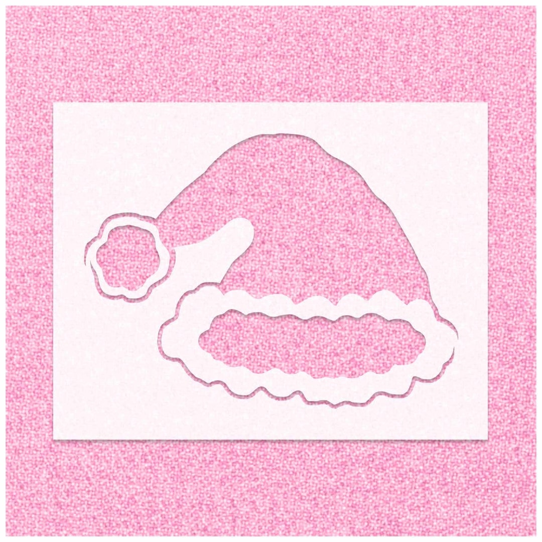 Santa Hat Craft Stencil - Reusable 12 Mil Mylar Stencil For DIY Christmas Projects - View #9