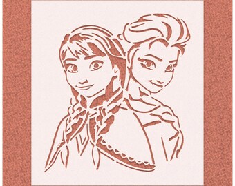 elsa stencils etsy