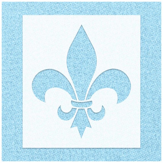 Fleur De Lis Stencil Stencils for Painting Customs Paint | Etsy