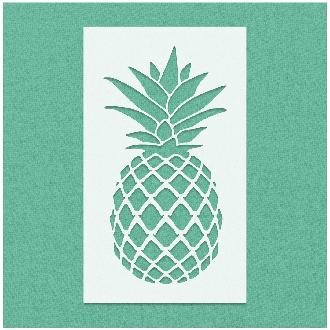 Plantilla de plantilla de piña - Decoración de piña - Patrón de piña ...
