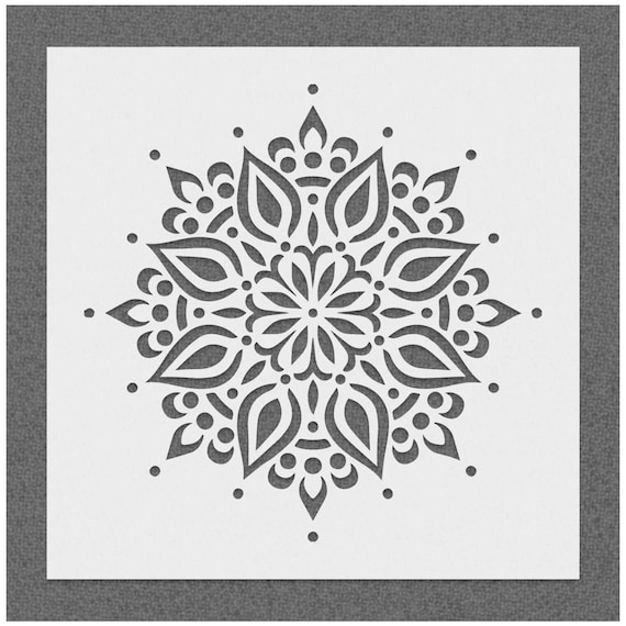 Mandala Stencil For Walls – MANDALA WALL STENCIL - Accent Wall Stencil for  Painting - Furniture Stencil on Wood - Centerpiece Stencil