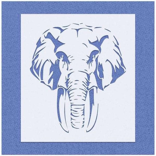 Elephant Stencil Etsy