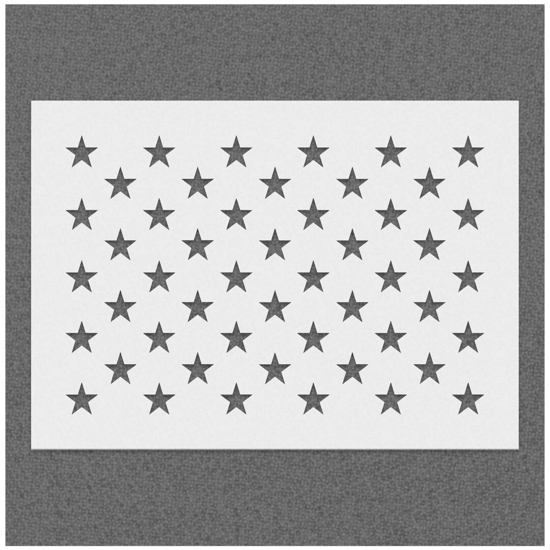 United States Stencil, 50 Stars, American Flag Stencils, USA Patriotic ...