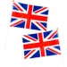 6 Pack Union Jack Mini Hand Waving Flag - 15x22cm Birthday Party Celebrations Jubilee