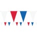 Red, White & Bue Pennant Bunting - 10m Birthday Party Celebrations