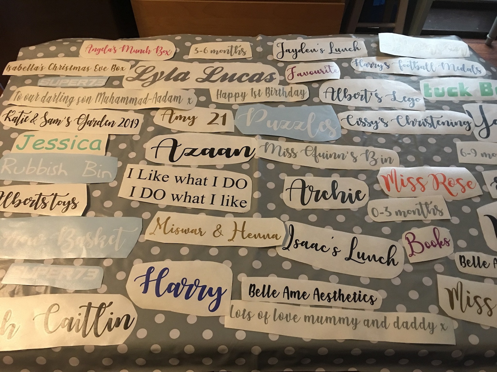 Custom Self Adhesive Vinyl Lettering Letters Pre Spaced Etsy UK