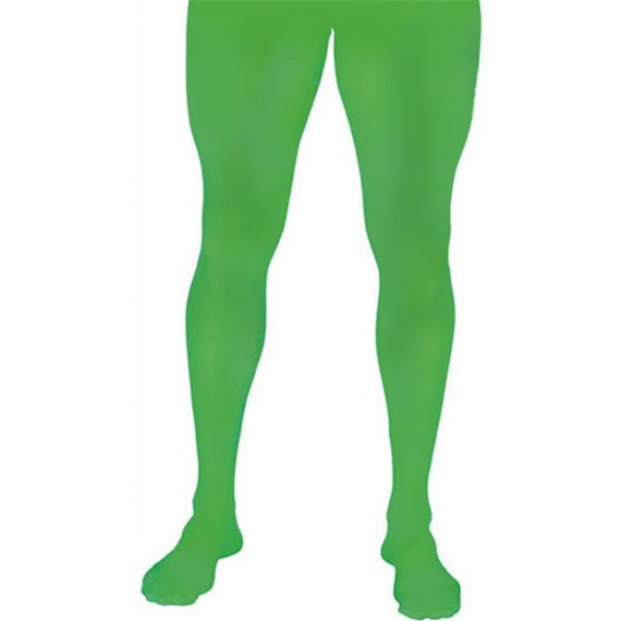 Mens Green Tights Adult One Size 