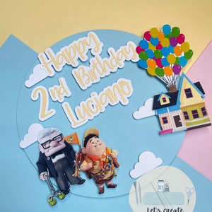 UP Cake Topper, UP Birthday Cake Topper